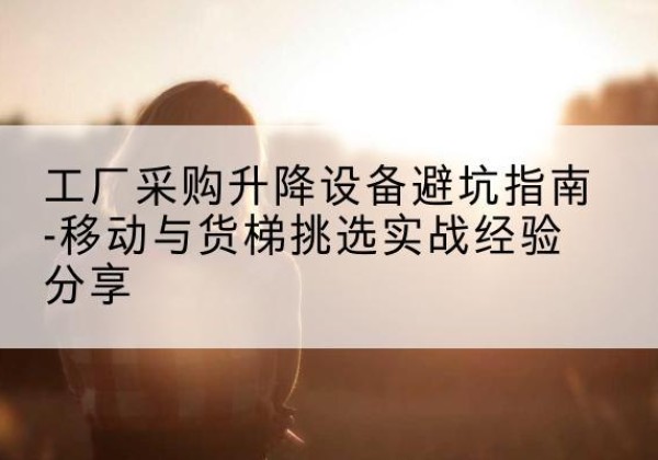 虞城移动式升降机怎么选-工厂采购升降设备避坑指南-移动与货梯挑选实战经验分享